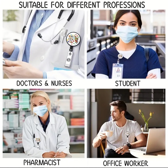 🧩❤️Autism Awareness Kindness Matters Retractable ID Clip🧩❤️ - Picture 4 of 4